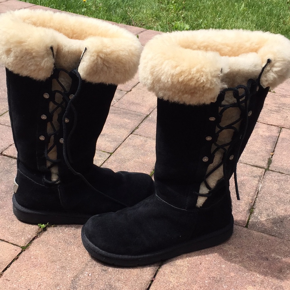Uggs tall tie up